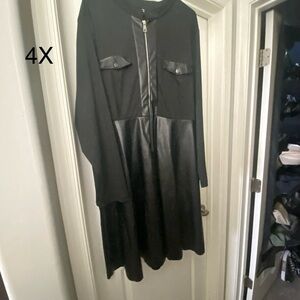 SHEIN Black Long Sleeve Dress